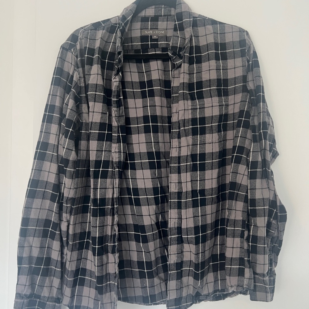 Slate & Stone Plaid Men's Jacket in Black and Gray